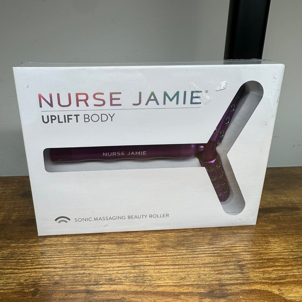 Nurse Jamie UpLift Body Sonic Massaging Beauty Roller Purple Y-Shape New